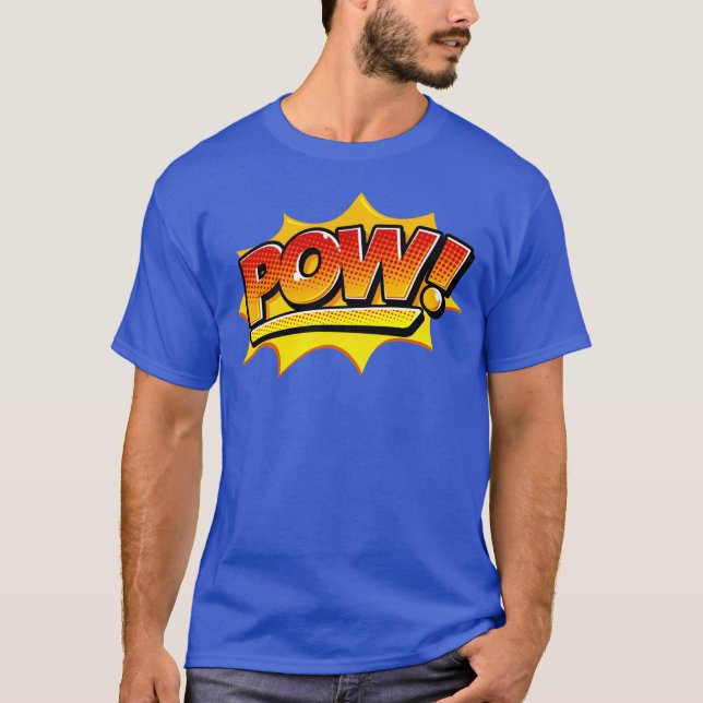 Camiseta ¡Libro de historietas, POW! Explosión (Anverso)