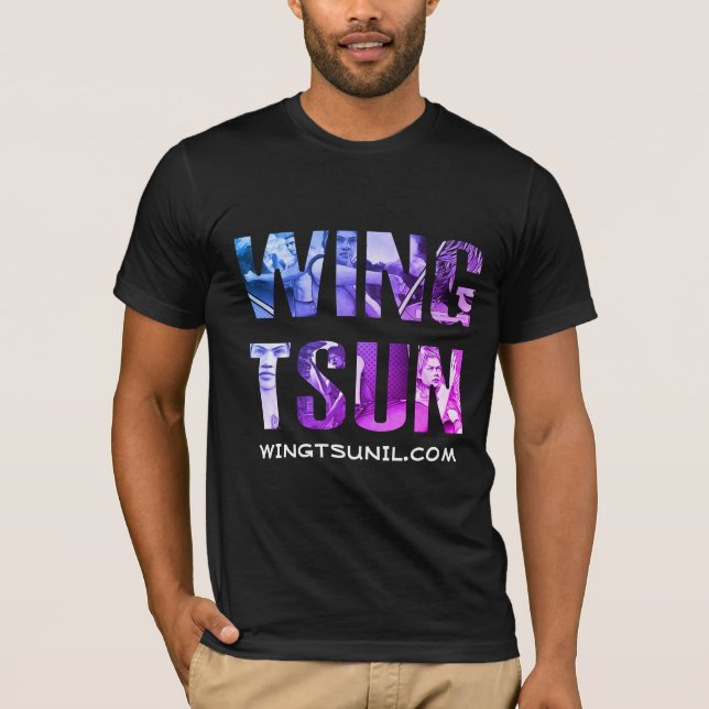 Camiseta Libro de historietas Wing Tsun - Azul (Anverso)