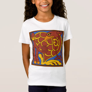 Camiseta Libro De Kells Celtic Knot Pájaro Medieval
