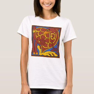 Camiseta Libro De Kells Celtic Knot Pájaro Medieval