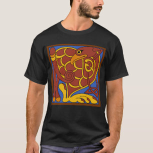 Camiseta Libro De Kells Celtic Knot Pájaro Medieval