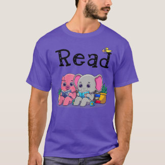 Camiseta Libro De La Biblioteca De Libros De Elefantes Y Ce