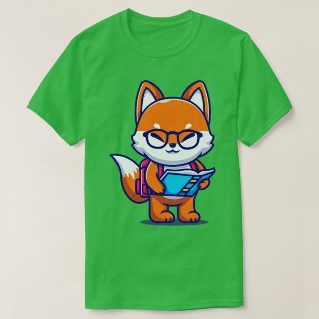 Camiseta Libro De La Zorra Cuta Con Personalizado De Mochil (Diseño del anverso)