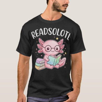 Camiseta Libro de lectura de Axolotl lindo Readsolotl