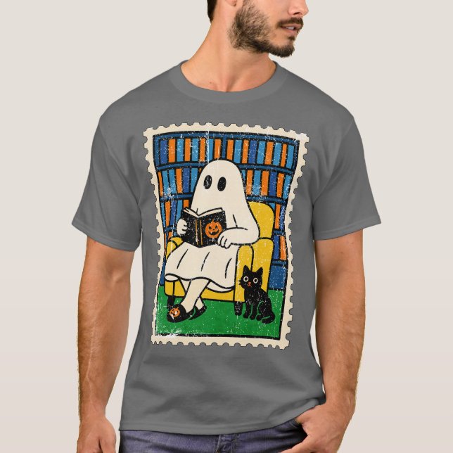 Camiseta Libro de lectura de fantasma (Anverso)