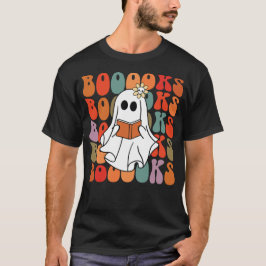 Camiseta Libro de lectura de fantasmas divertido Halloween