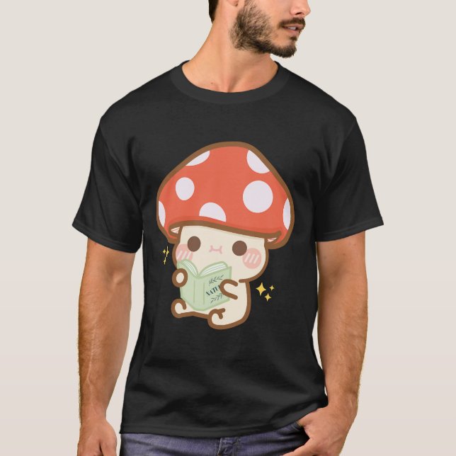 Camiseta Libro de lectura de hongos personalizado (Anverso)