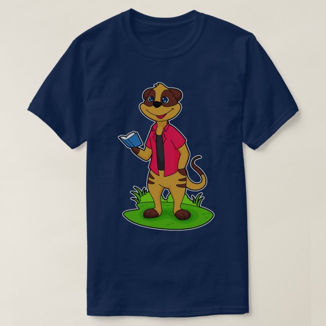 Camiseta Libro de lectura de Meerkat (Diseño del anverso)