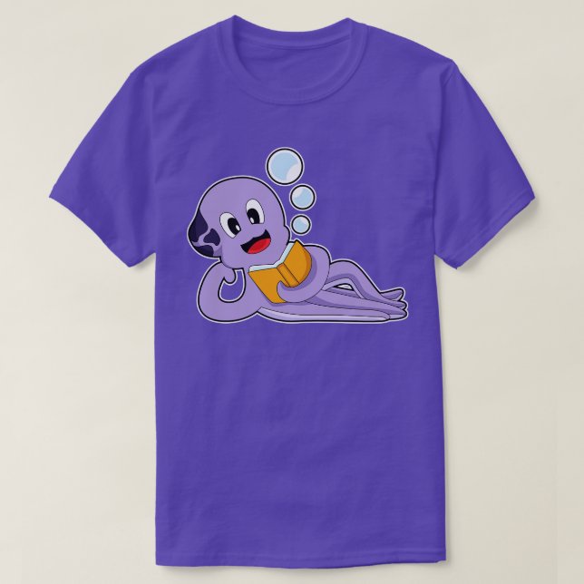 Camiseta Libro de lectura de Octopus (Diseño del anverso)