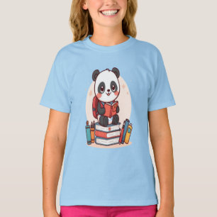 Camiseta Libro de lectura de regreso a clases de Panda Lind