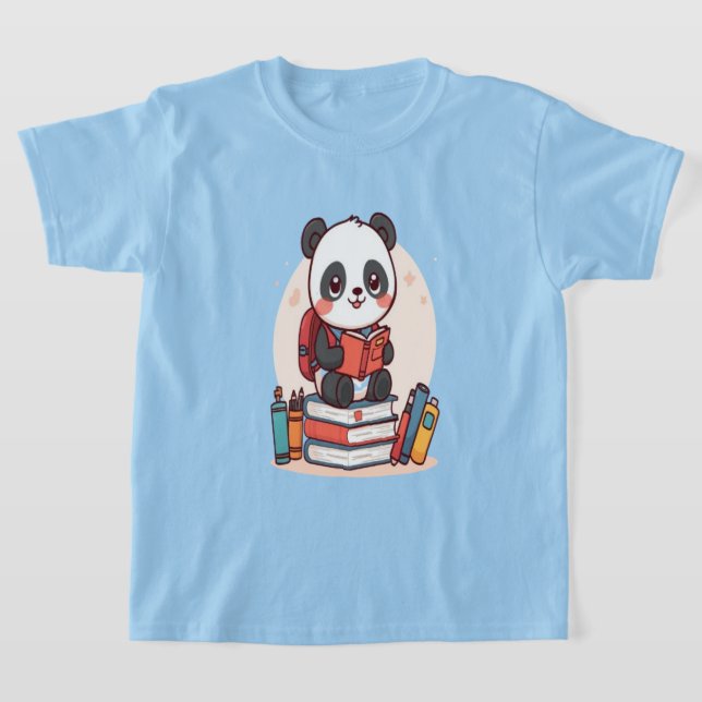 Camiseta Libro de lectura de regreso a clases de Panda Lind (Distribución)