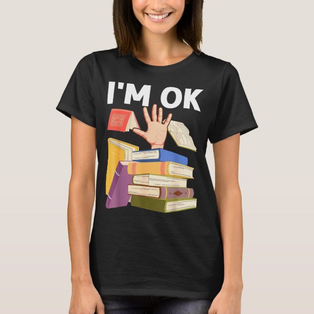 Camiseta Libro de lectura divertida nerd bibliotecario prof (Anverso)