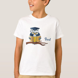 Camiseta Libro de lectura elegante del búho el |