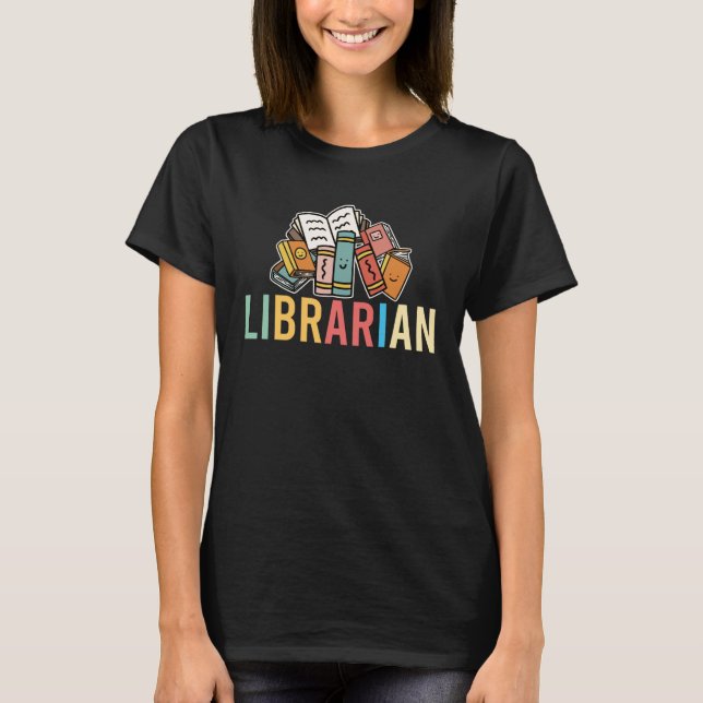 Camiseta Libro de libros bibliotecarios (Anverso)