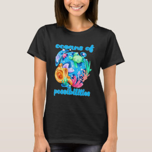 Camiseta Libro De Los Océanos De Posibilidades Leyendo Los