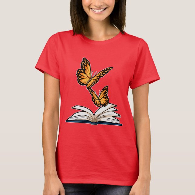 Camiseta Libro de mariposas (Anverso)
