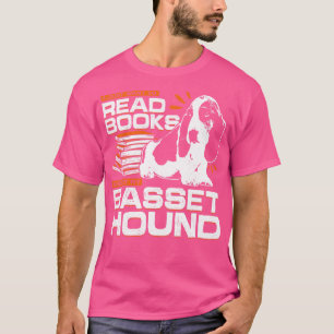 Camiseta Libro de Perros de Hound Basset Leyendo regalo de 