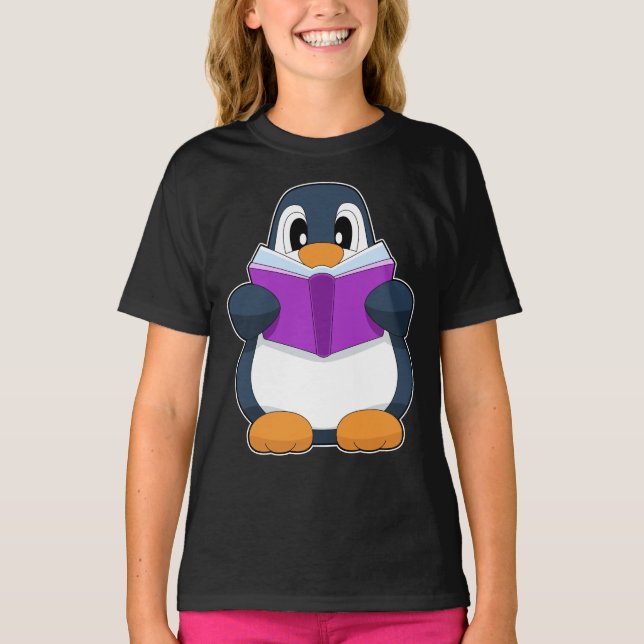 Camiseta Libro de Pingüino Friki (Anverso)