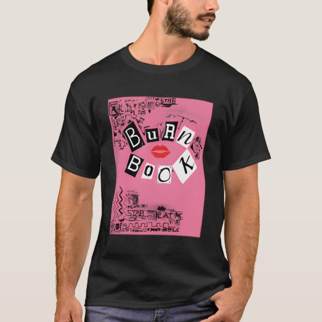Camiseta Libro De Quemación Medio Con Los Plásticos (Anverso)