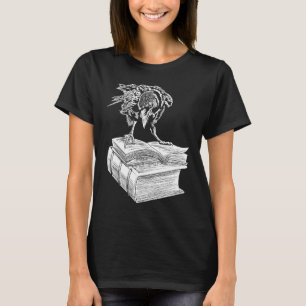 Camiseta Libro de Raven Crow Académico Oscuro Estético Gusa