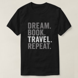 Camiseta Libro de sueños Viajar Repetir Cita Arte