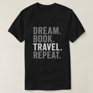 Camiseta Libro de sueños Viajar Repetir Cita Arte