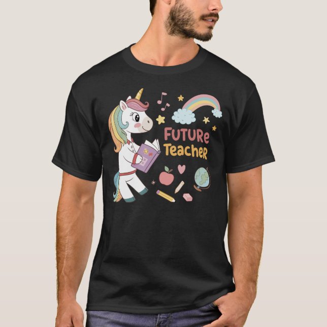 Camiseta Libro de Unicorn para futuros educadores (Anverso)