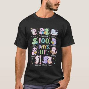 Camiseta Libro del 100º día de escuela Axolotl maestro estu