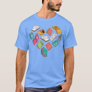 Camiseta Libro del Corazón para los amantes del libro