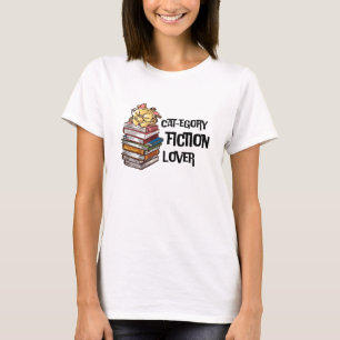 Camiseta Libro Divertido Cita Amante Gatos Categoría Amante
