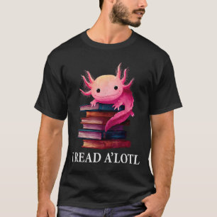 Camiseta Libro divertido de ajolote amante de la biblioteca
