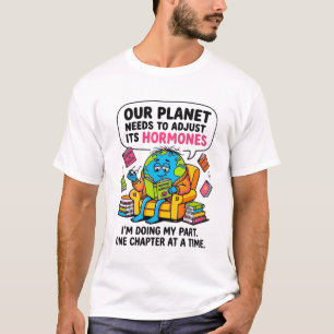 Camiseta Libro Divertido de Lectura sobre la Tierra - Nuest