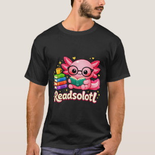 Camiseta Libro divertido y lindo gusano axolotl readsolotl
