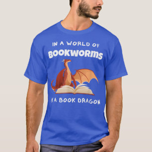 Camiseta Libro Dragon Design Librarian Book Avers T-Shirt
