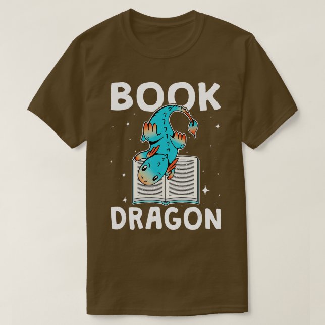 Camiseta Libro Dragon Fantasy Book Lover Gift Bookworm Read (Diseño del anverso)