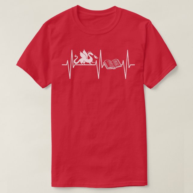 Camiseta Libro Dragon Gragon Gratuito Libro Lover Fantasy D (Diseño del anverso)