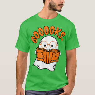 Camiseta Libro fantasma lindo leyendo disfraz de profesor d