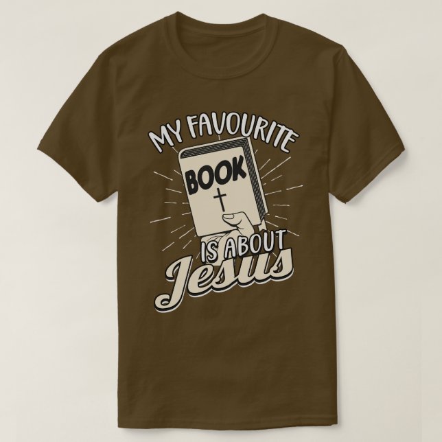 Camiseta Libro favorito de la Biblia Jesús (Diseño del anverso)