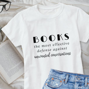 Camiseta Libro gracioso Nerd Introvert Bookworish diciendo