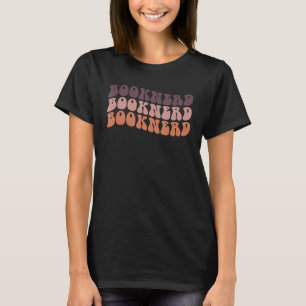 Camiseta Libro Groovy Retro Nerd leyendo libro Bookworm Tea