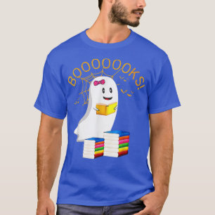 Camiseta Libro Halloween Ghost Reading Library Lover