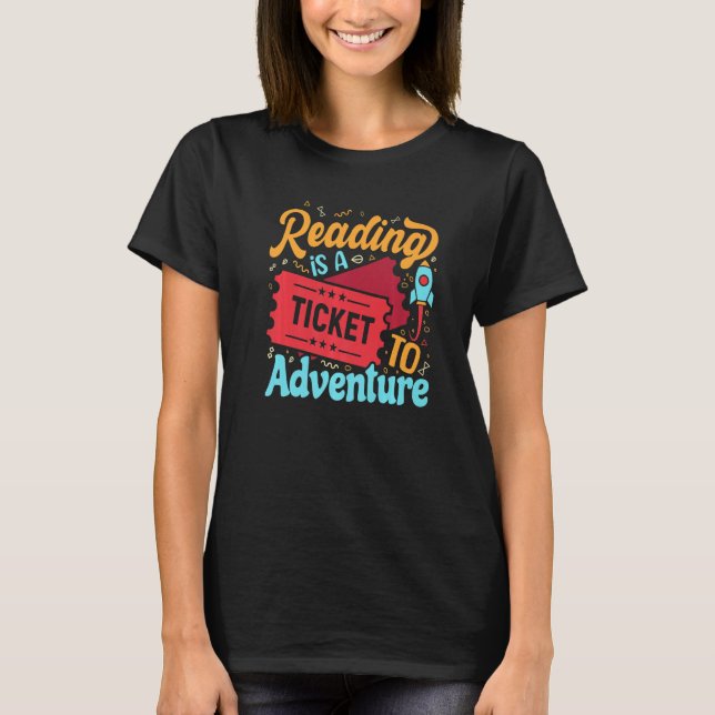 Camiseta Libro Lectura Humor Gusano de libro Chiste Libro   (Anverso)