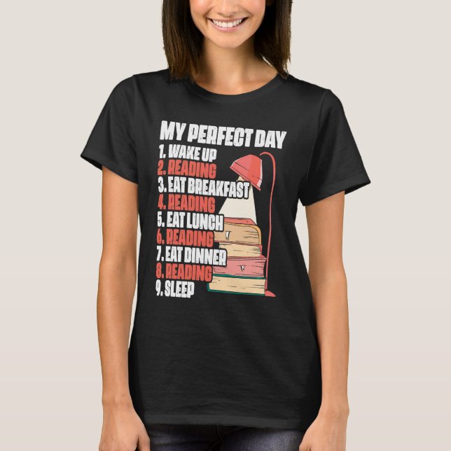 Camiseta Libro Leyendo libros de la biblioteca Lectores Lib (Anverso)