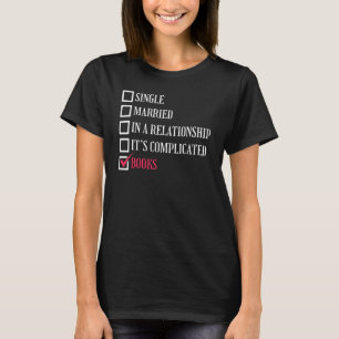 Camiseta Libro Leyendo Libros de Relaciones Casadas Únicas
