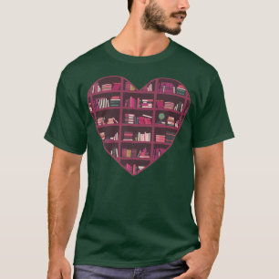 Camiseta Libro Lover Heart Bookworm Diseño de lectura de li