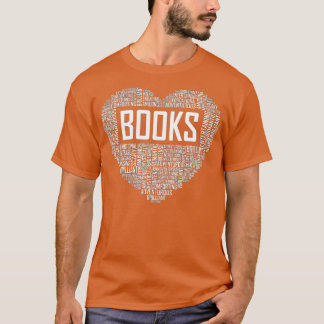Camiseta Libro Lover Heart Gift Bookworm Regalos de amor Le
