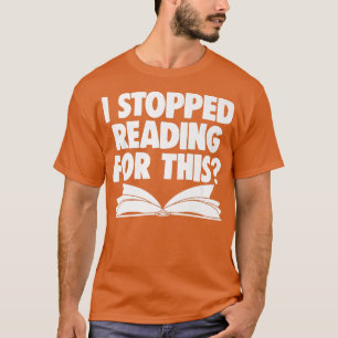 Camiseta Libro Lover Nerd Book Worm Dejé De Leer F