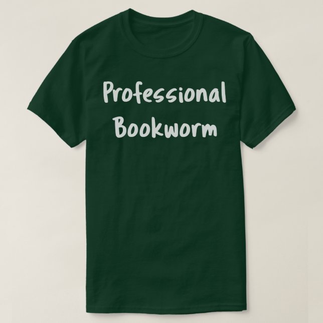 Camiseta Libro Lover Profesional Bookworm I (Diseño del anverso)