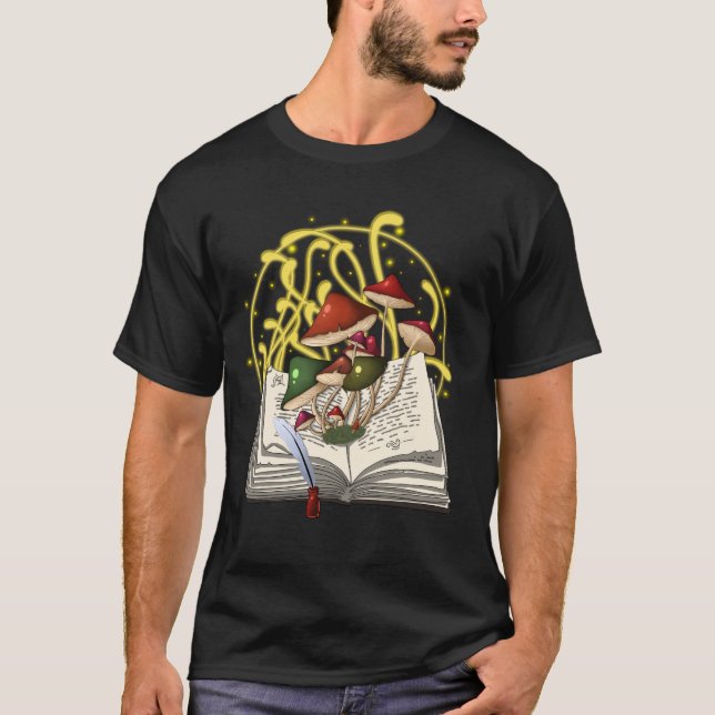 Camiseta Libro mágico de hongos (Anverso)