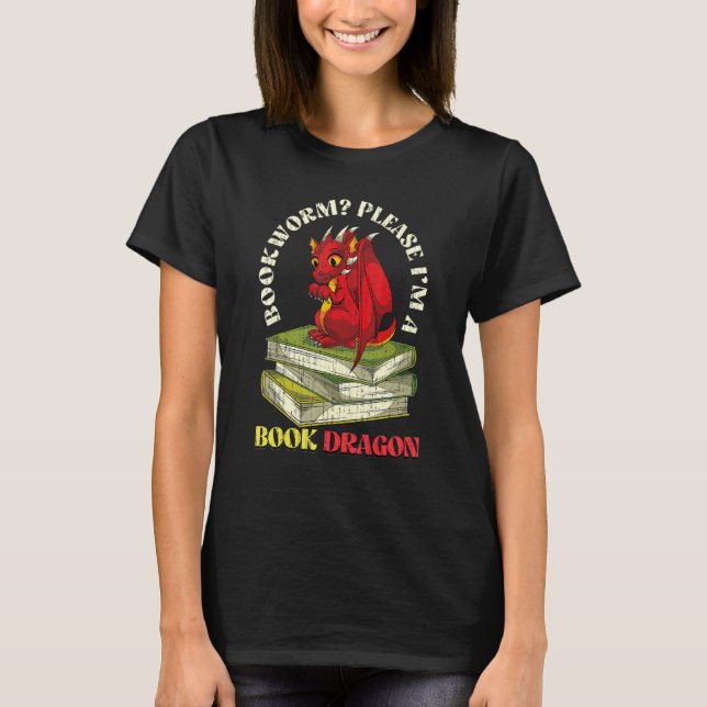 Camiseta Libro Nerd Leyendo Bookworm Fantasy Animal Book Dr (Anverso)